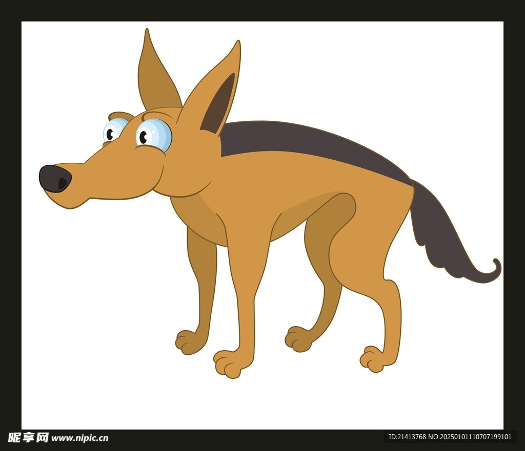 手绘卡通狐狸