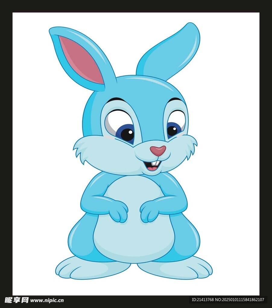 手绘卡通小兔设计图__其他_动漫动画_设计图库_昵图网