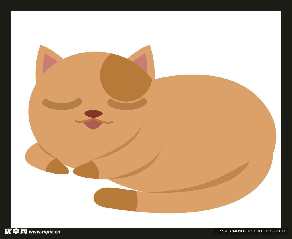 手绘卡通小猫