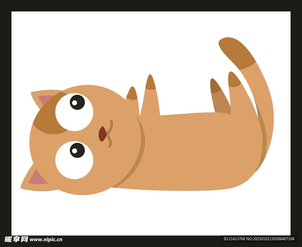手绘卡通小猫