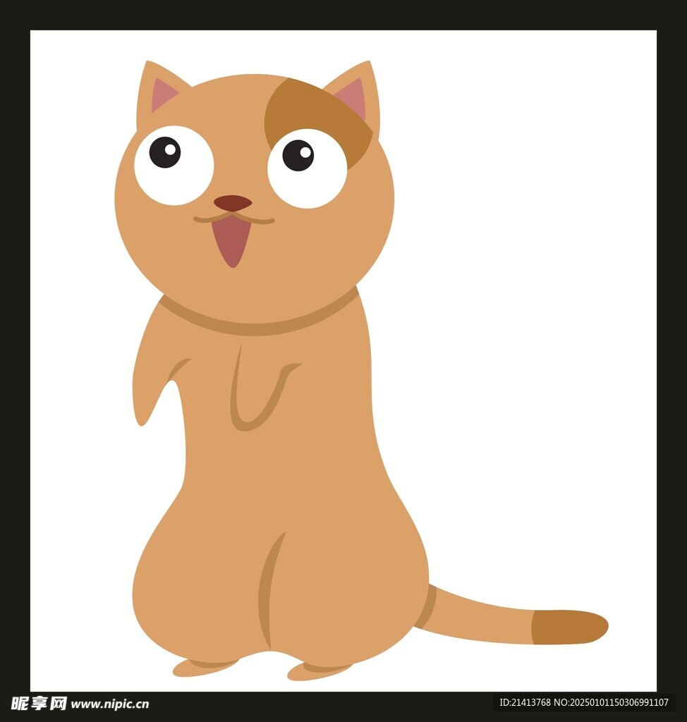 手绘卡通小猫
