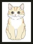 手绘卡通小猫