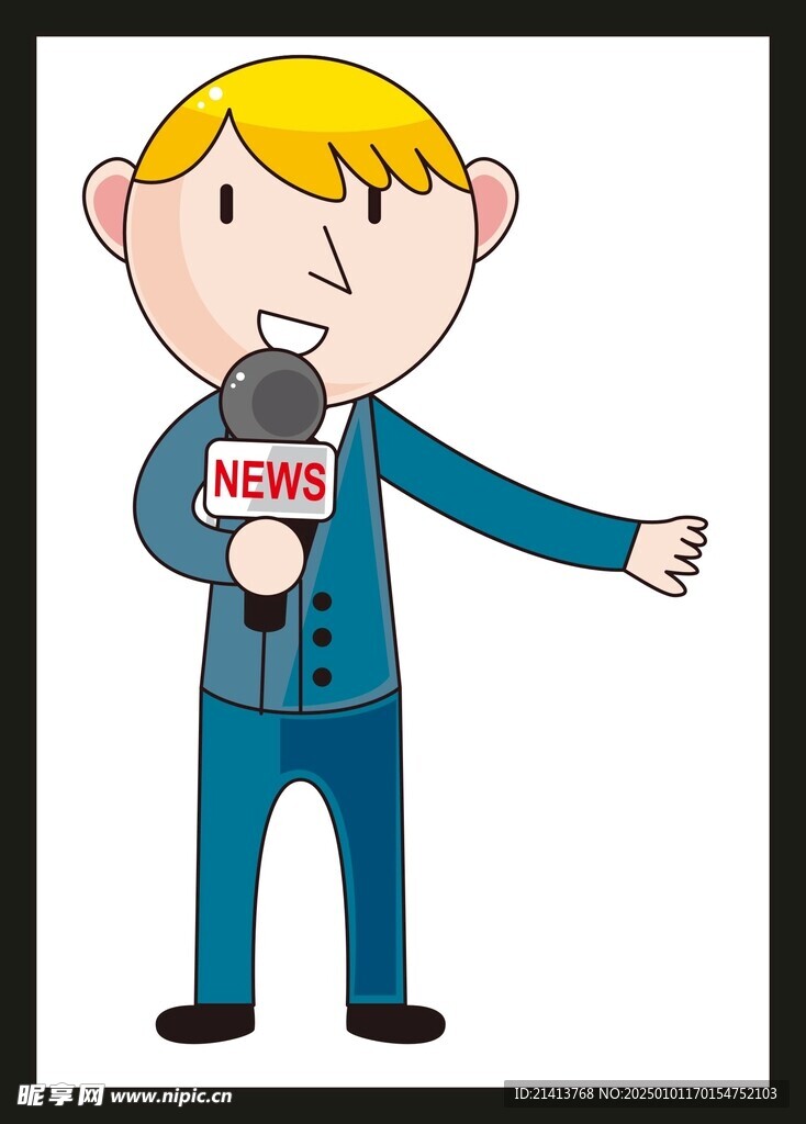 手绘电台主持 