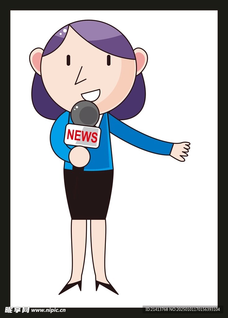 手绘电台主持 