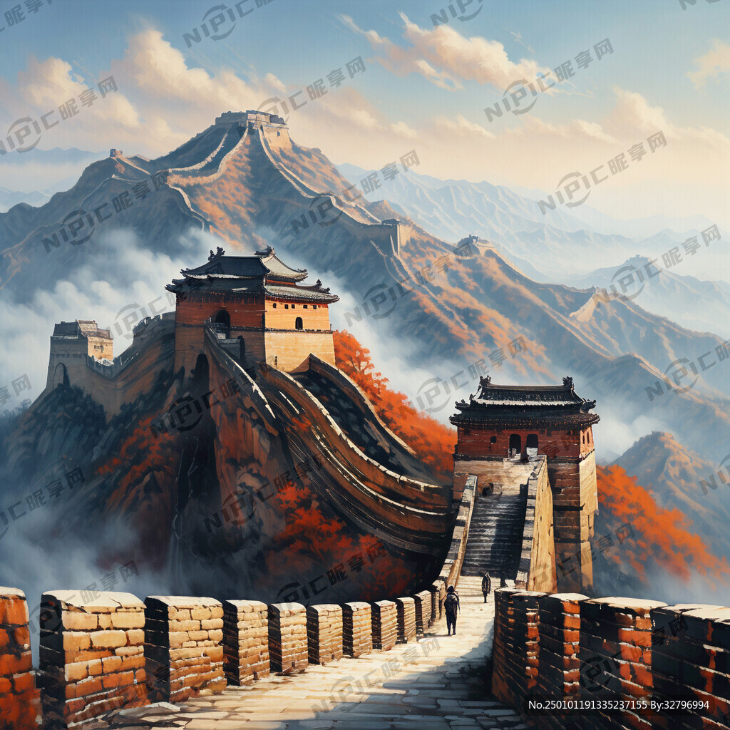 长城油画风格