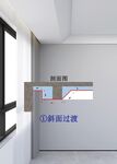 窗户边上有根梁结合吊顶家装设计