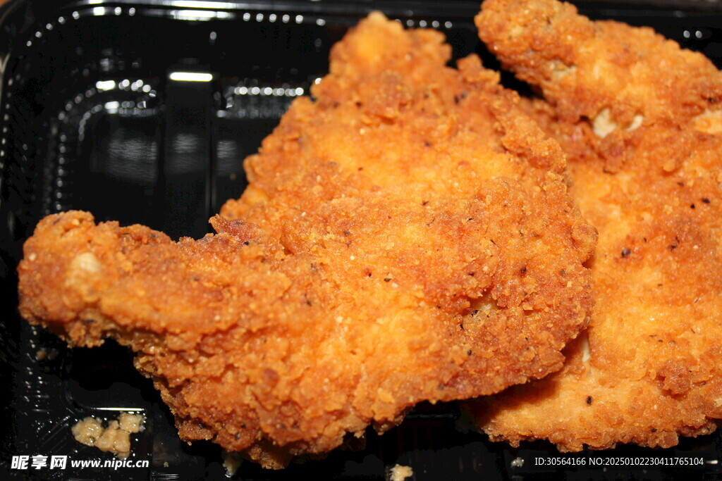 鸡排炸鸡美食