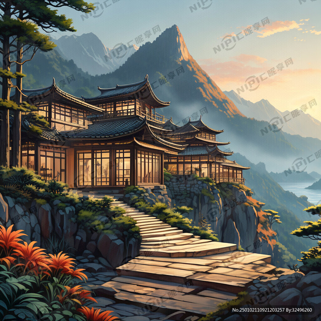 看山禾居 艺术字体
