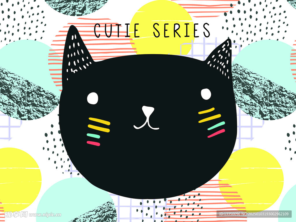 卡通黑猫