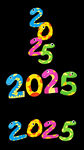 卡通蛇年2025