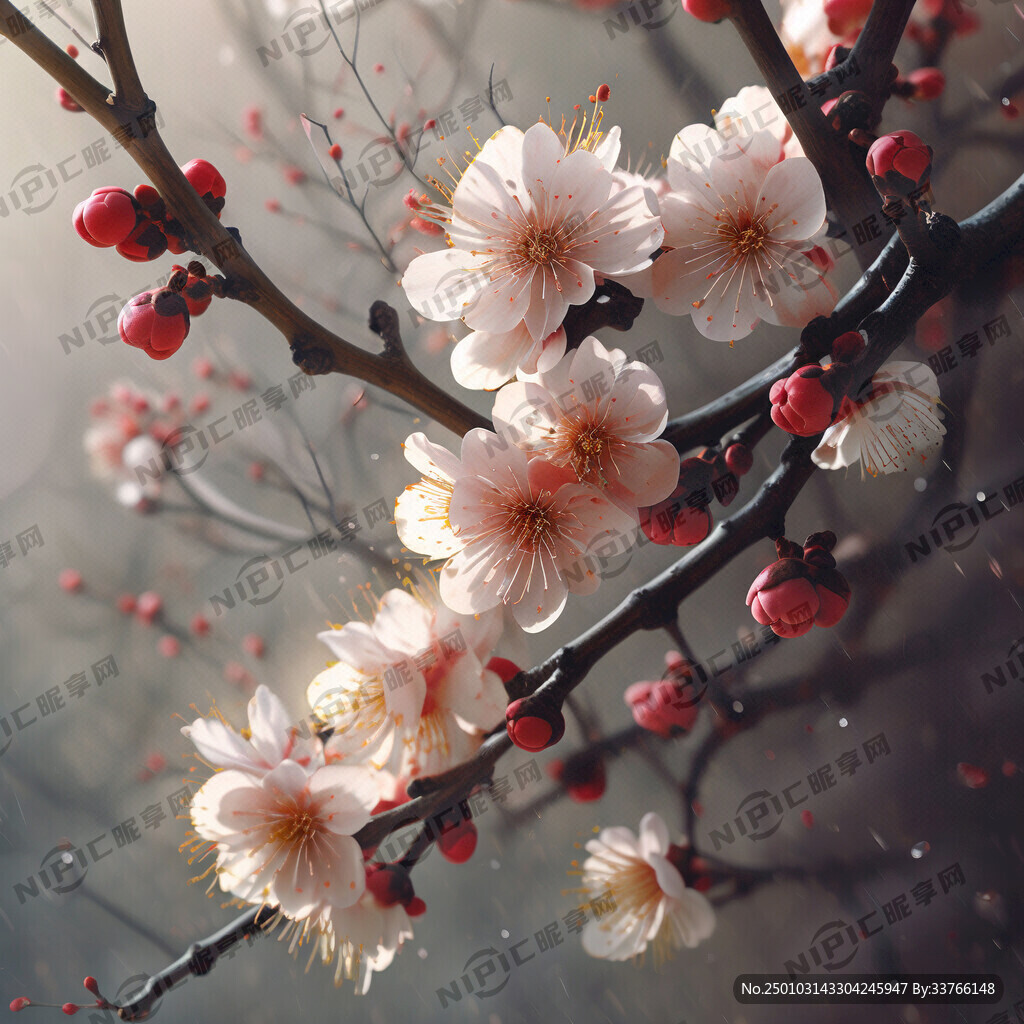 梅花树枝