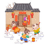 新年插画  