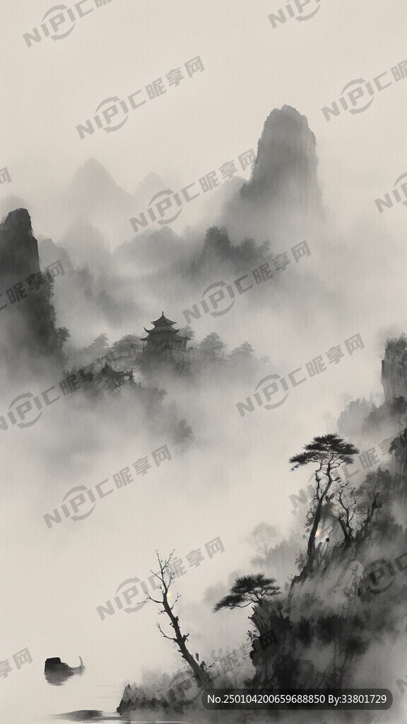 国潮山水画