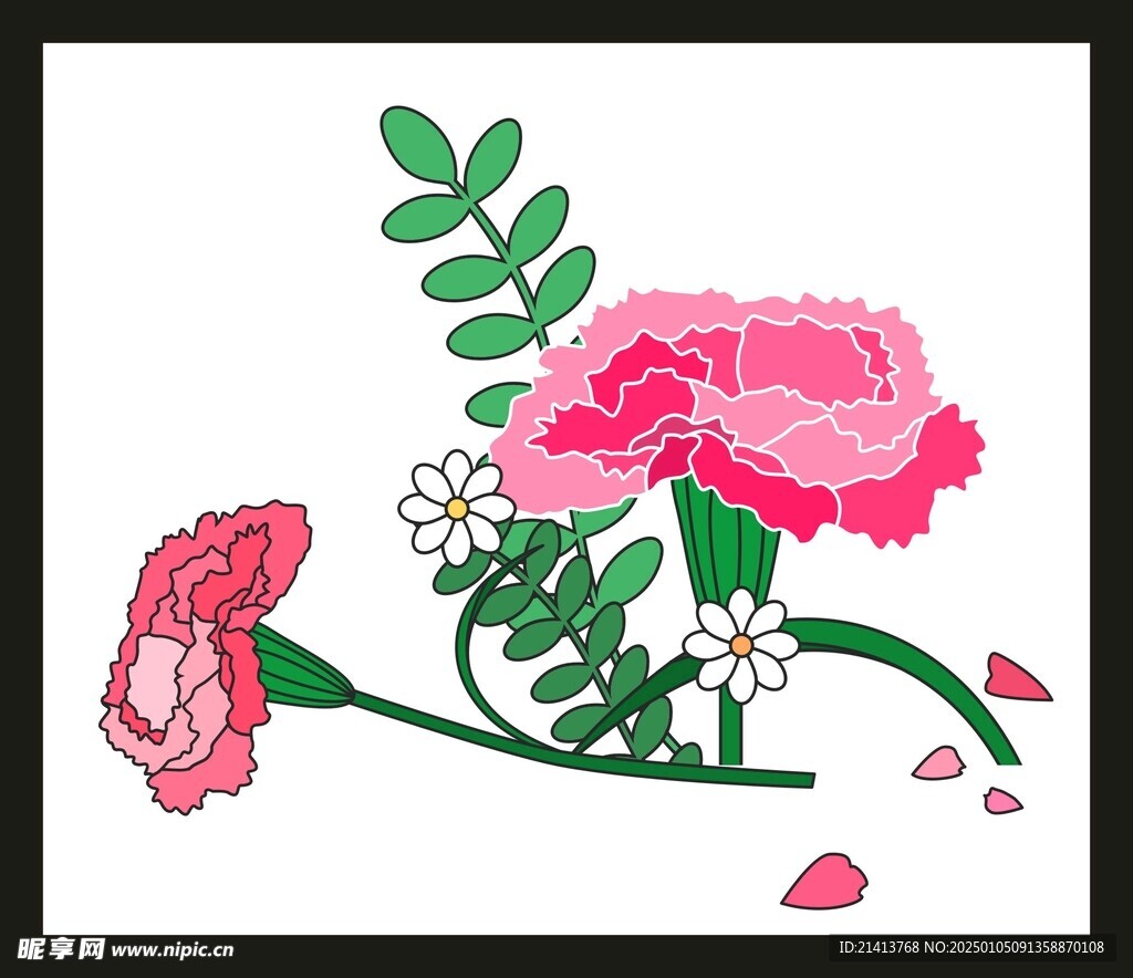 手绘花卉花朵