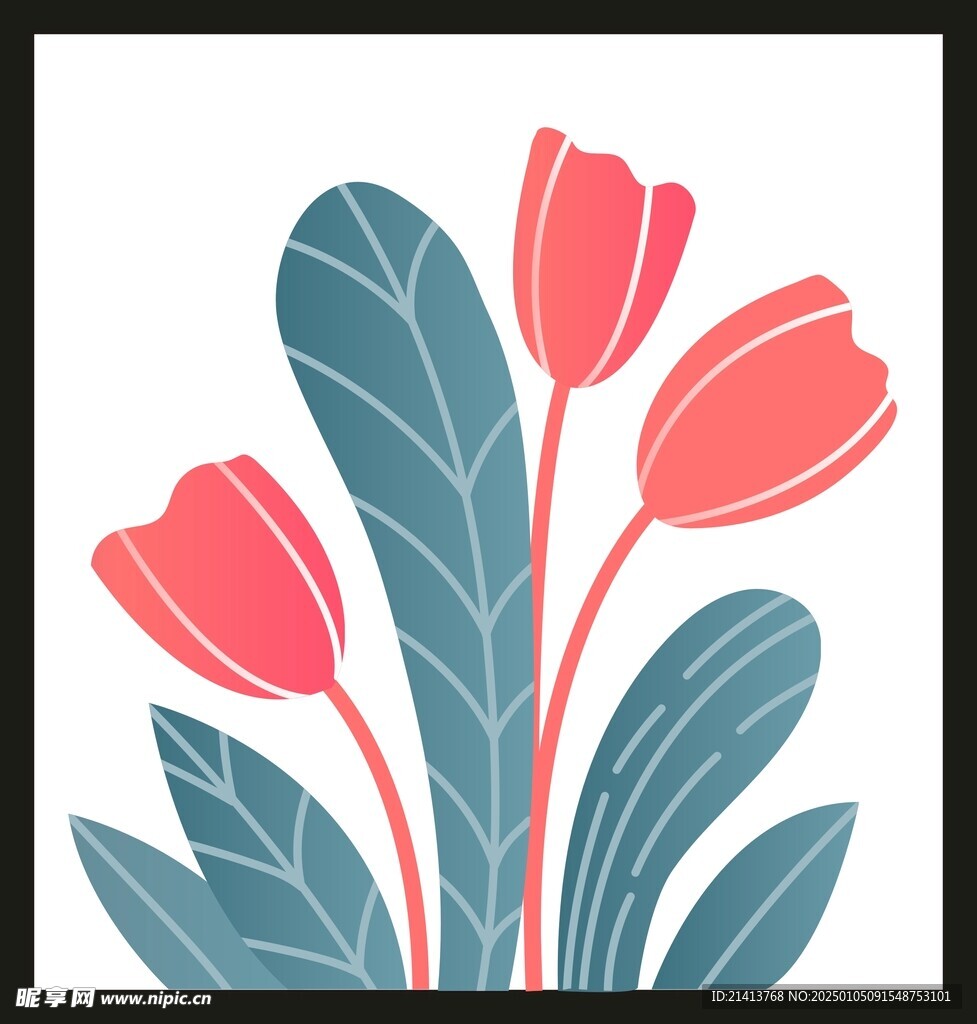 手绘花卉花朵