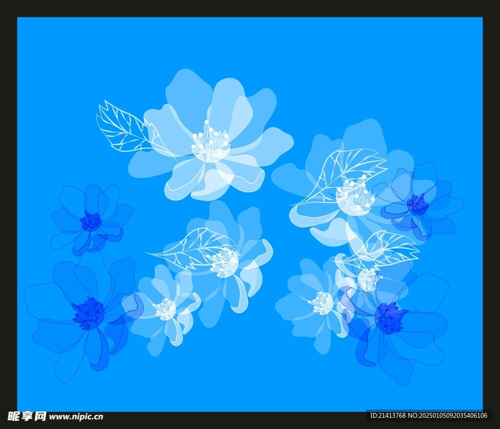 手绘花卉花朵