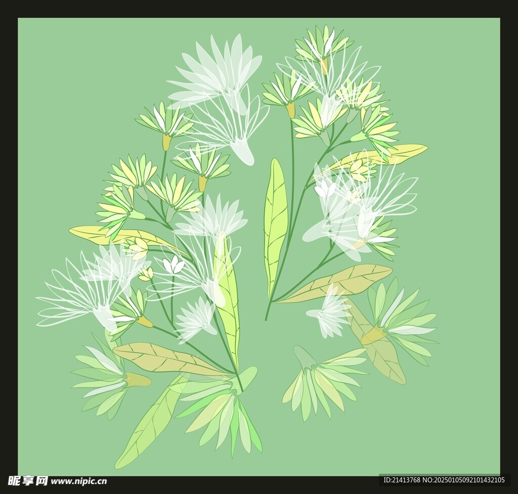 手绘花卉花朵