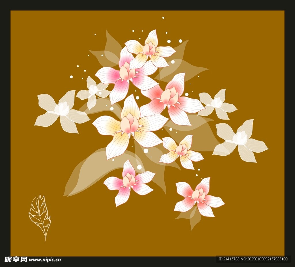 手绘花卉花朵