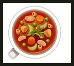 手绘美食佳肴