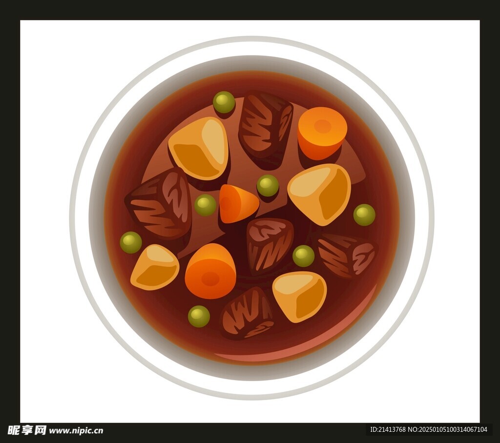 手绘美食佳肴