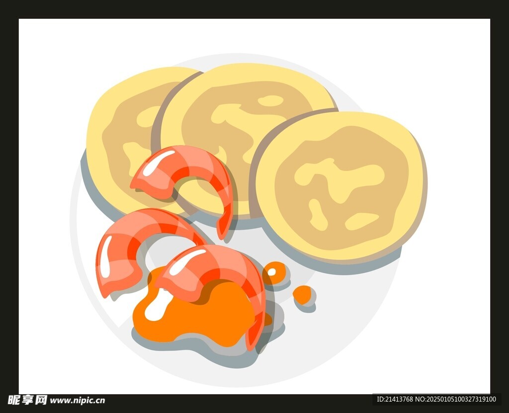手绘美食佳肴