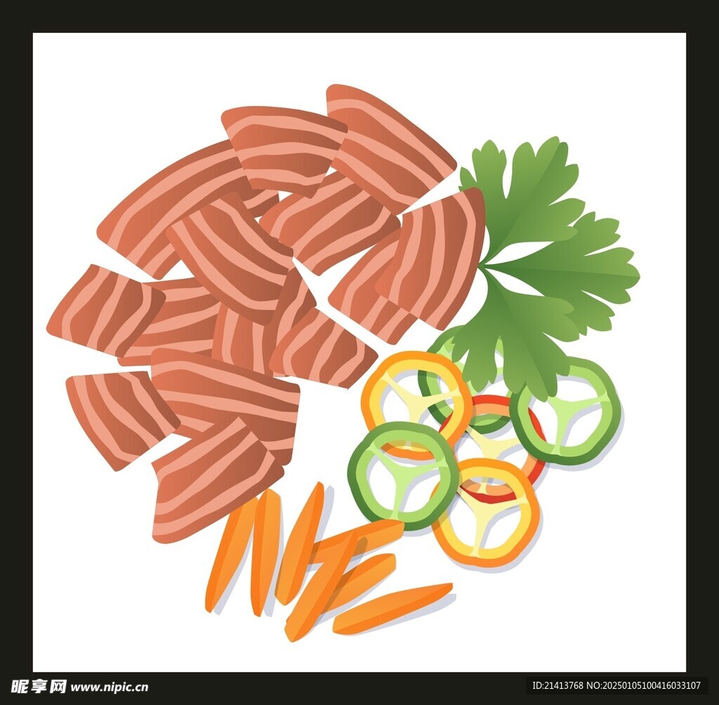 手绘美食佳肴