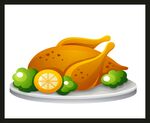 手绘美食佳肴