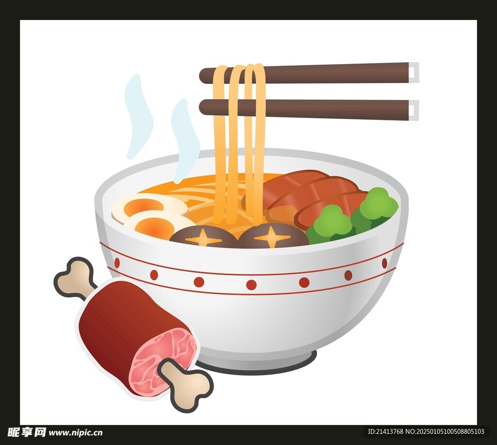 手绘美食佳肴