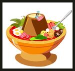 手绘美食佳肴