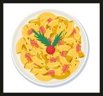 手绘美食佳肴