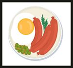 手绘美食佳肴