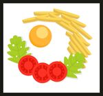 手绘美食佳肴