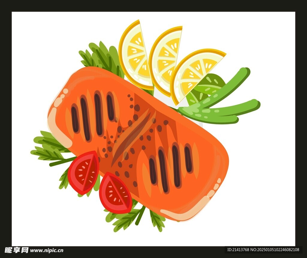 手绘美食佳肴