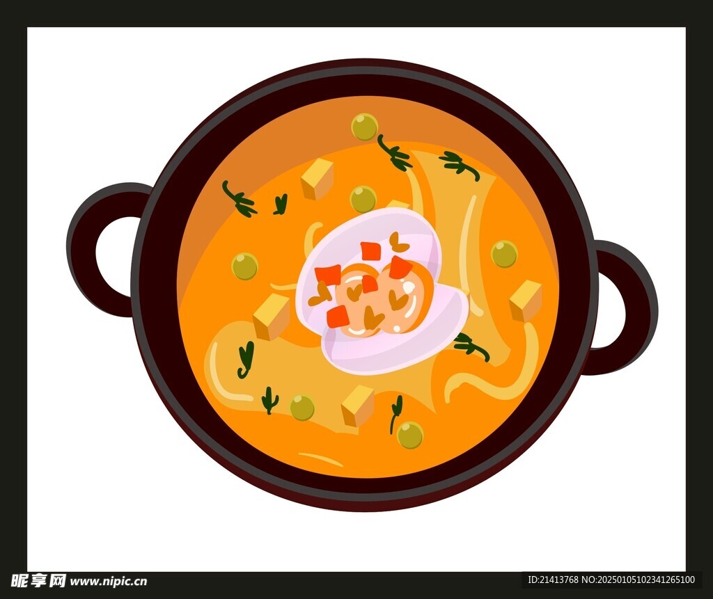 手绘美食佳肴