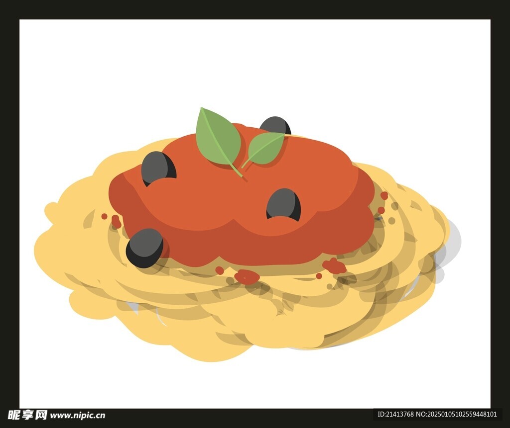手绘美食佳肴