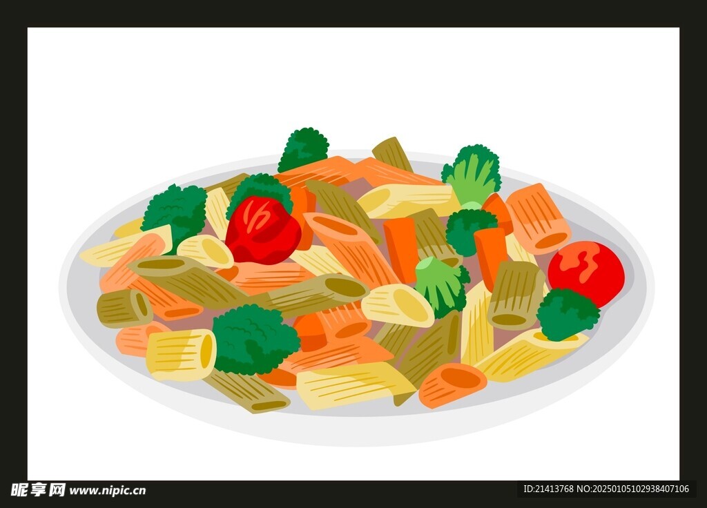 手绘美食佳肴