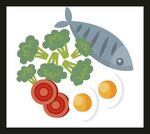 手绘美食佳肴