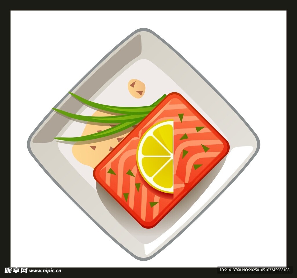 手绘美食佳肴