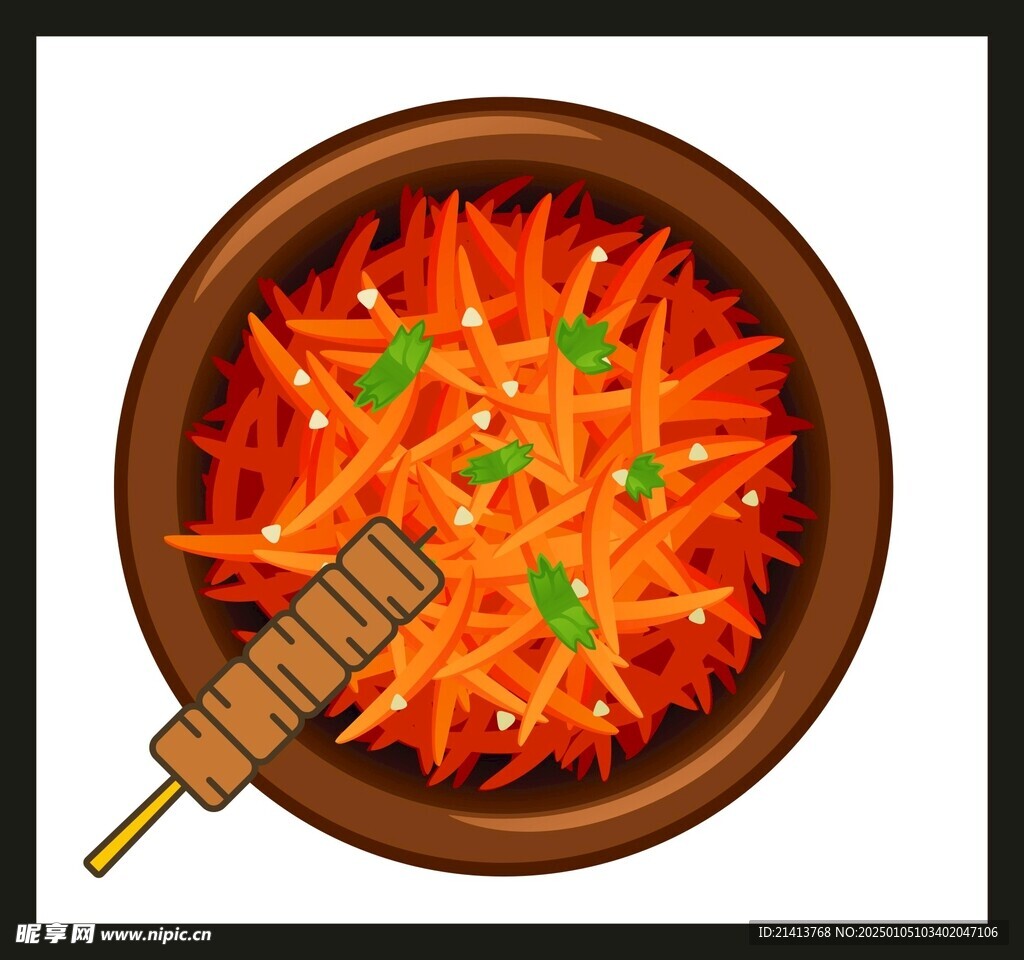 手绘美食佳肴