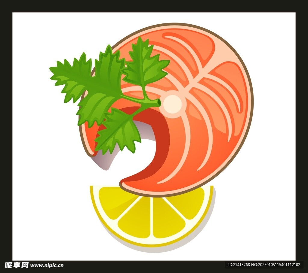 手绘西餐牛排