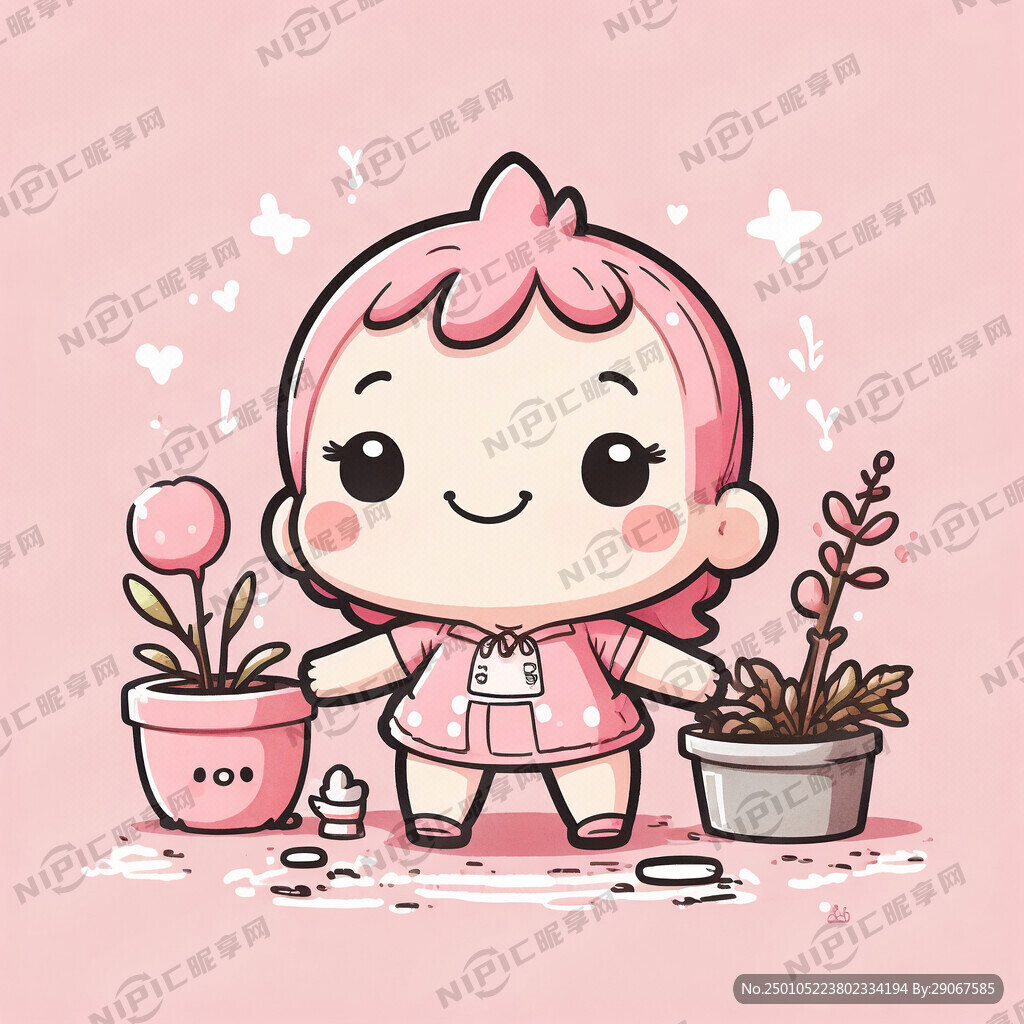 卡通 可爱  粉色 海报