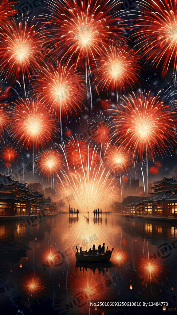 烟花 春节传统与温情
