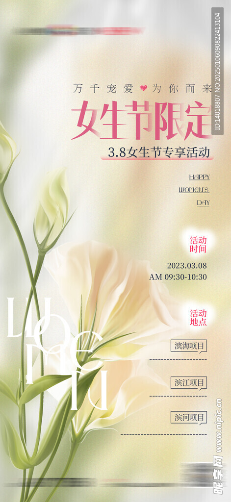 行政妇女节海报