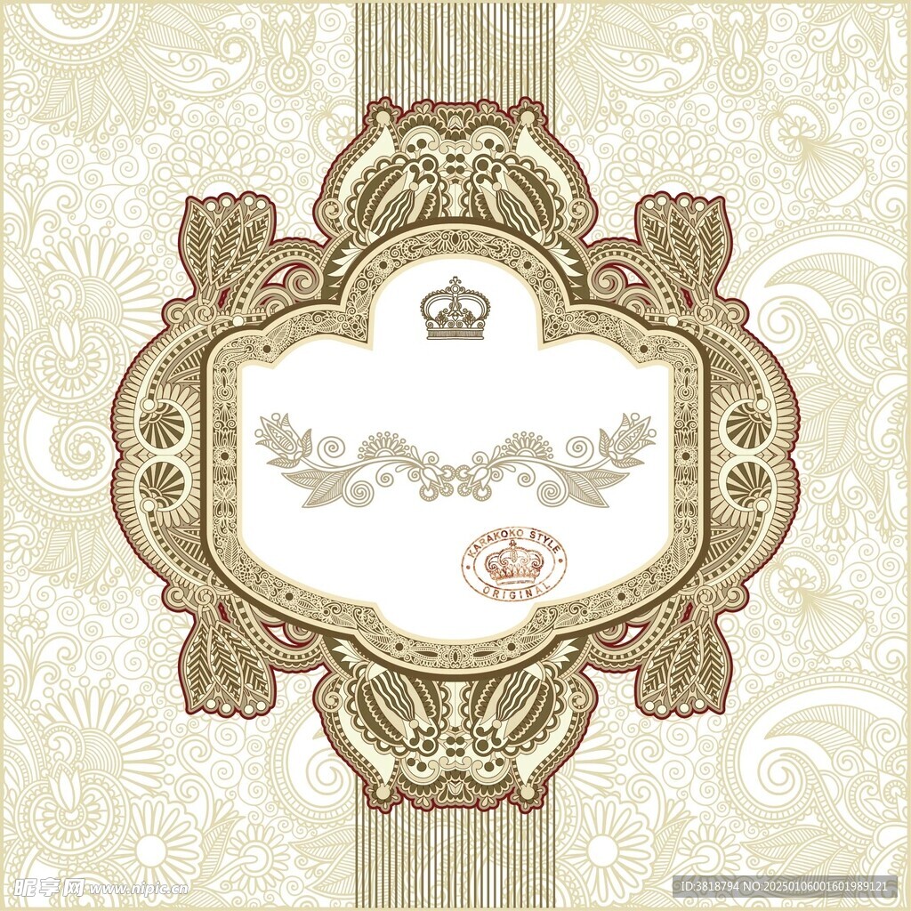 欧式花纹 装饰花纹 背景  底