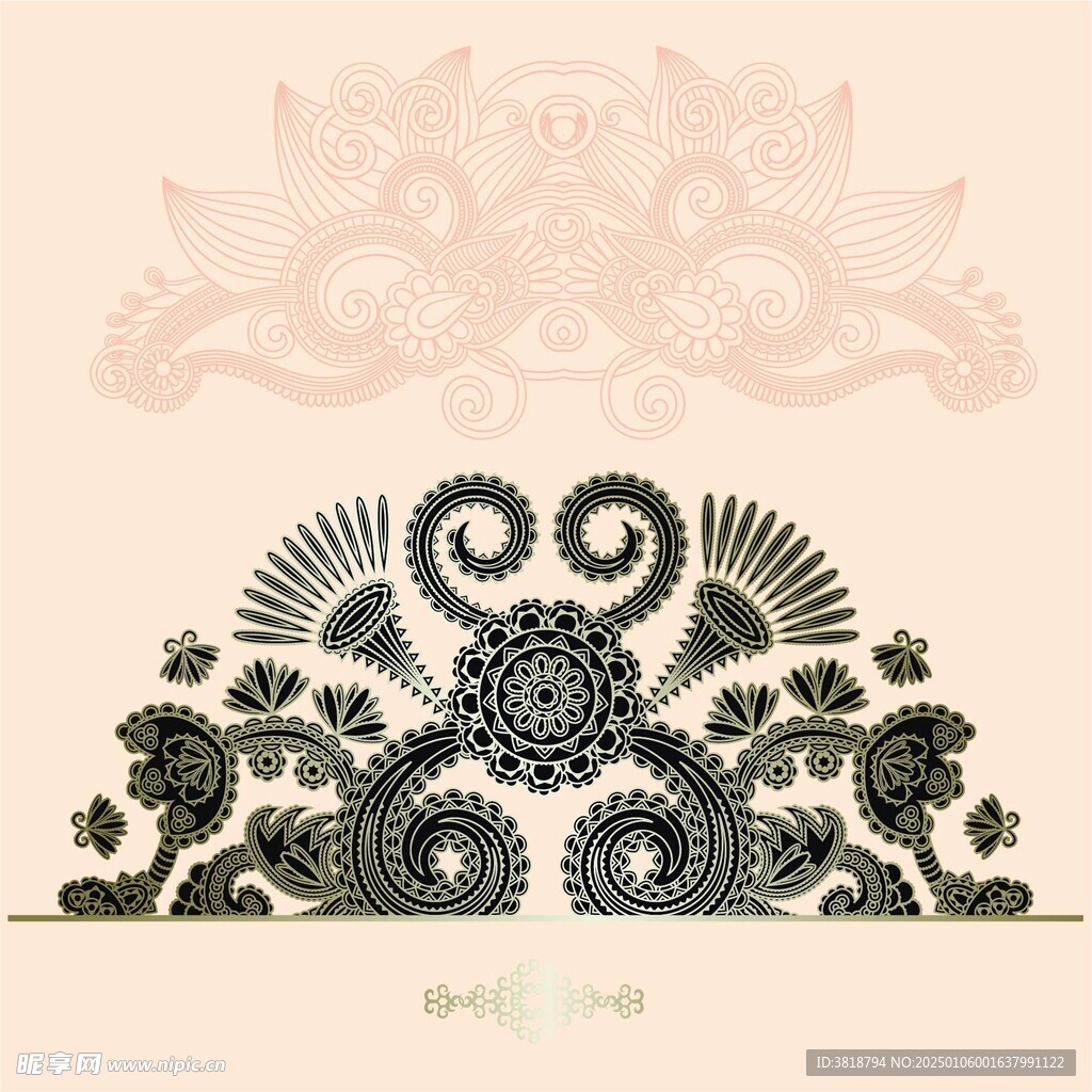 欧式花纹 装饰花纹 