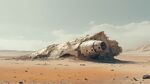 坠毁宇宙飞船场景