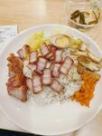叉烧拼烧肉饭