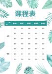 课程表            