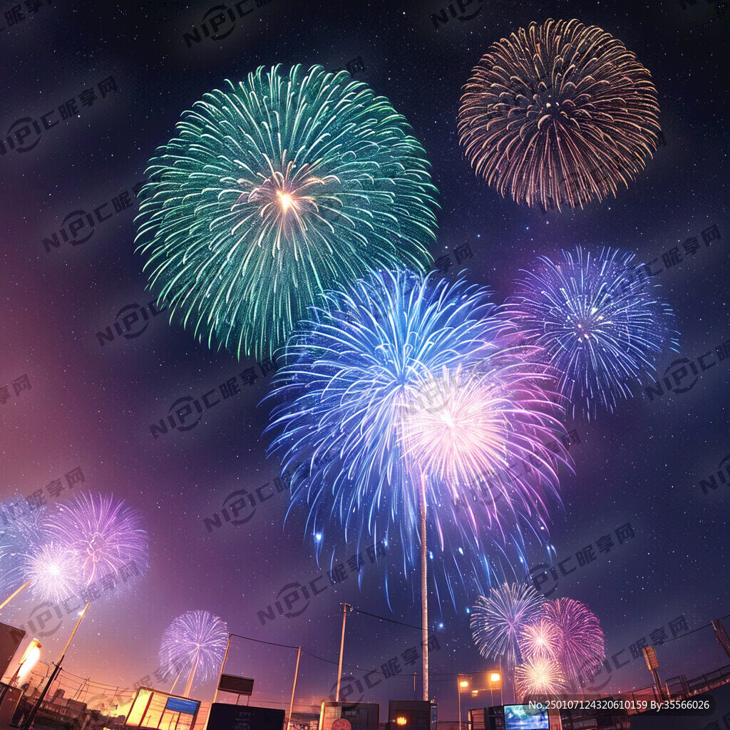 蛇年亚克力冰箱贴 含烟花元素