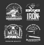 手工打铁矢量LOGO元素